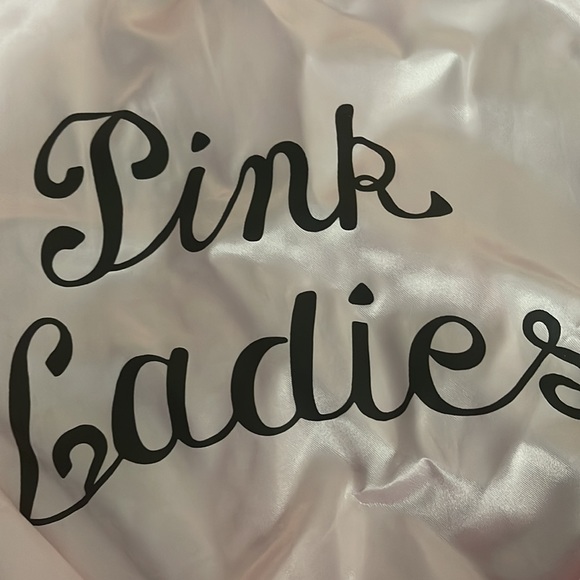 Womens Pink Ladies Jacket and scarf. Size small. - Picture 2 of 3